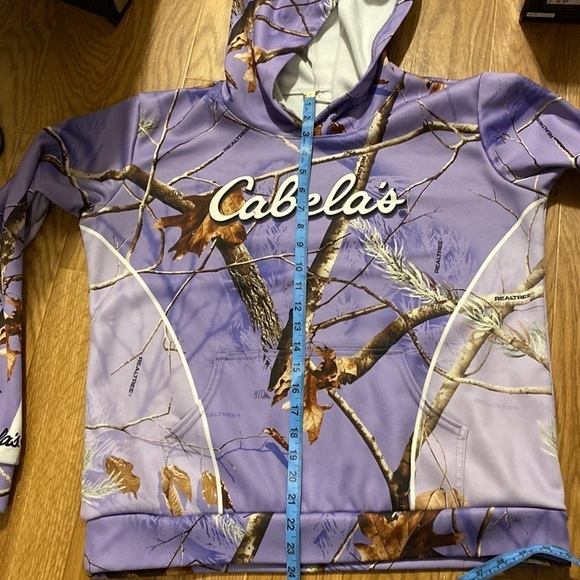 Cabela’s RealTree Women’s Purple Camo Lined  Hoodie (Size XL) - Picture 4 of 10